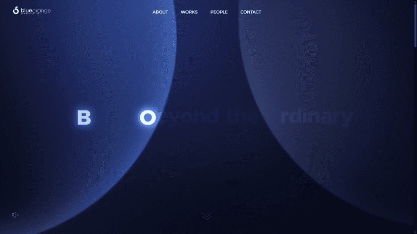 (주)블루오렌지커뮤니케이션즈 웹사이트 스크린샷