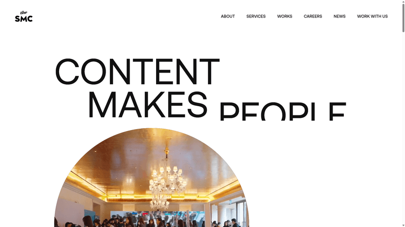 더에스엠씨그룹 웹사이트 스크린샷