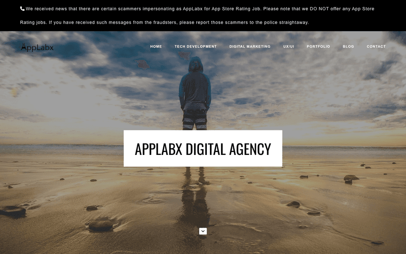 애이퍼 웹사이트 스크린샷